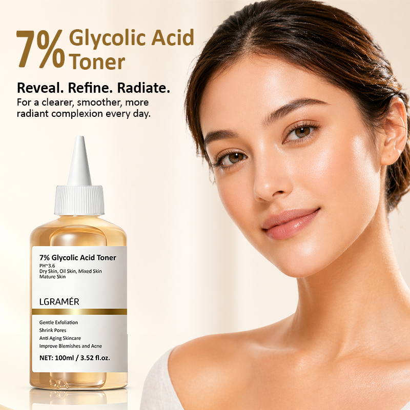 Glycolic Acid Exfoliant - 100ml Exfoliërende gezichtstoner, 7% glycolzuur exfoliërende